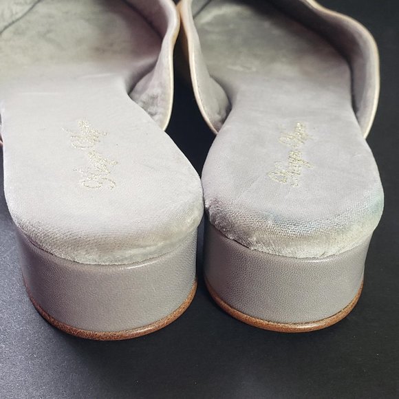 Kevyn Wynn Satin Slippers Mules Crystals Size 8 - Picture 5 of 16